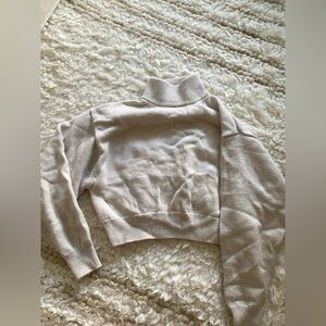Wilfred Soft Beige Knit Turtleneck